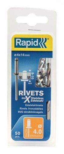 Nýt těsnicí Rapid Stainless Steel 4×14 mm 50 ks