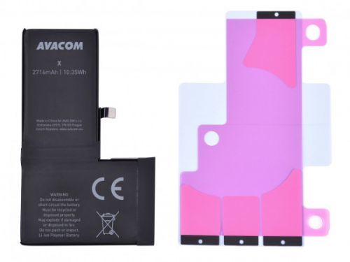 AVACOM baterie pro Apple iPhone X, Li-Ion 3,81V 2716mAh (náhrada 616-00346), GSAP-IPHX-2716