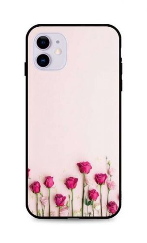 Kryt TopQ iPhone 11 silikon Roses 48912