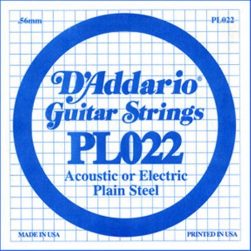 D'Addario Plain Steel - Jednotlivá struna - .022
