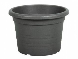 Nohelgarden Květník CILINDRO plastový antracitový d27x19cm