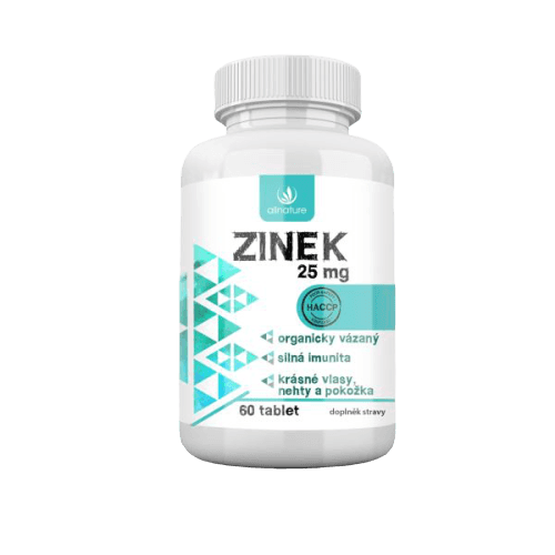 Allnature Zinek 25mg 60 tablet