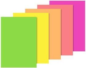 Blok barevných papírů 10 listů A4 neon