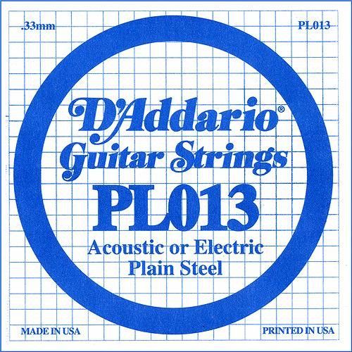 D'Addario Plain Steel - Jednotlivá struna - .013