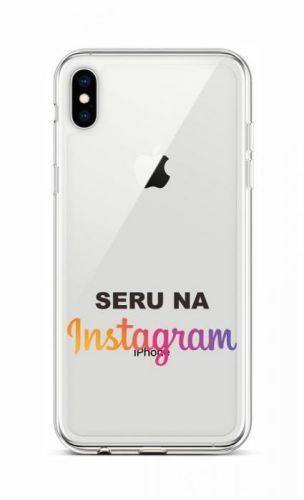 Kryt TopQ iPhone XS silikon Instagram 48526