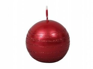 Nohelgarden Svíčka ANDROMEDA KOULE vánoční d8cm