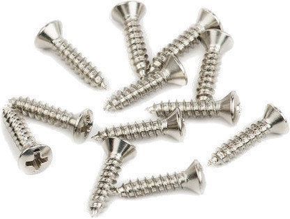 Fender Pickguard/Vintage Bridge Cover Screws Sheet Metal Oval Head 12 Pack