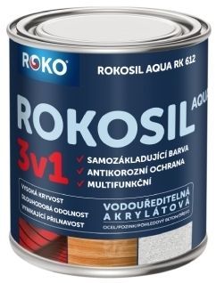 Barva samozákladující ROKOSIL  Aqua 3v1 RK 612 sv. žlutá 0,6 l