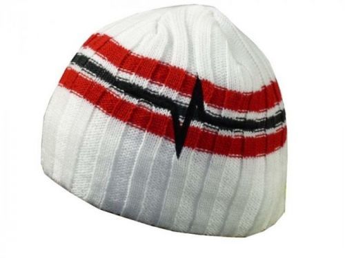 Čepice Haven Beanie - bílá-červená, L/XL