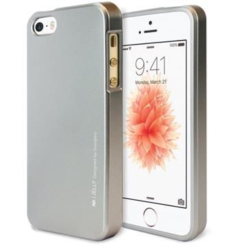 Silikonové pouzdro MERCURY iJELLY METAL pro Apple iphone 7, šedé