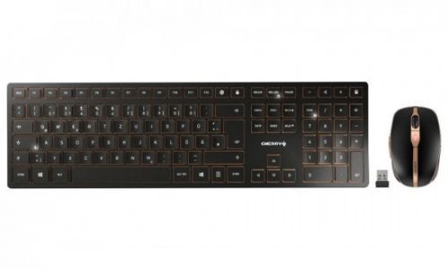 CHERRY set klávesnice + myš DW 9000 SLIM/ bezdrátový/ USB/ černý/ CZ+SK layout, JD-9000CS-2