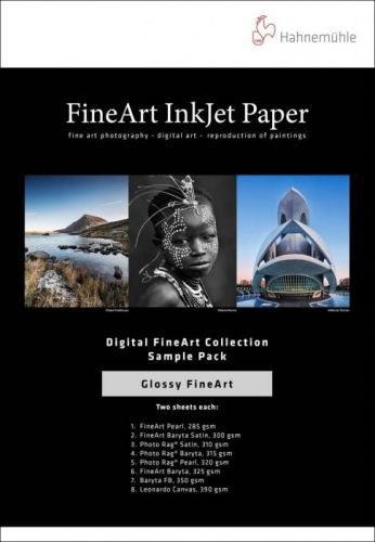 HAHNEMÜHLE A4 Sample Pack Glossy FineArt