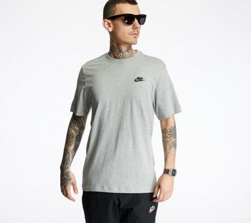 Nike Sportswear Club Tee Dk Grey Heather/ Black M