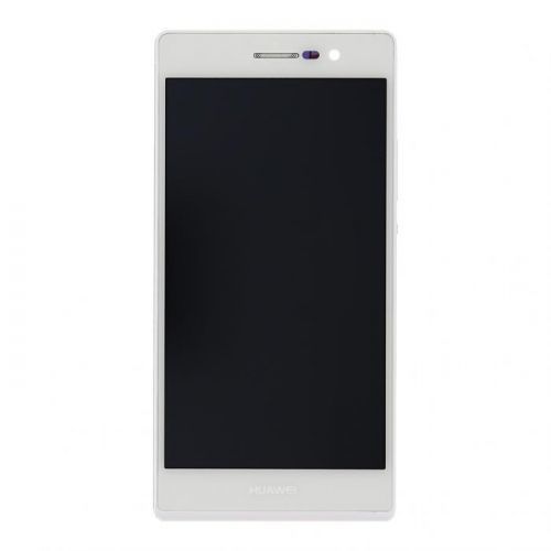 LCD + dotyk + přední kryt pro Huawei P7, white OEM