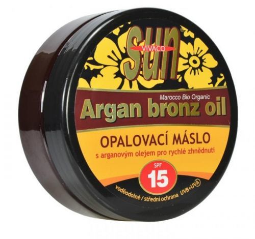 Vivaco Opalovací máslo s bio arganovým olejem SPF 15 SUN VITAL 200ml