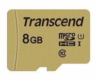 Paměťová karta TRANSCEND Micro SDHC 500S 8GB UHS-I + adaptér