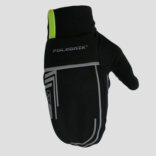 rukavice Poledník běžecké Flex - černé - XS