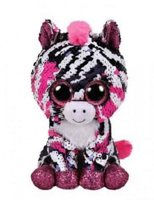 Meteor Beanie Boos Flippables ZOEY - ružová zebra 15 cm