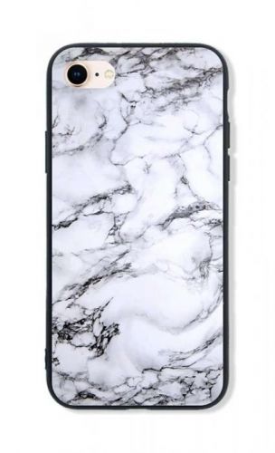 Kryt TopQ LUXURY iPhone SE 2020 pevný Marble White 49250