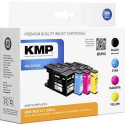 KMP Ink set náhradní Brother LC-1280, LC1280XLVALBPDR, LC-1280XL kompatibilní kombinované balení černá, azurová, purppurová, žlutá 1524,4005