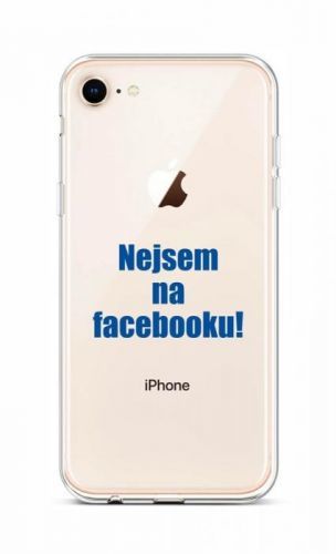 Kryt TopQ iPhone SE 2020 silikon Nejsem na Facebooku 49055