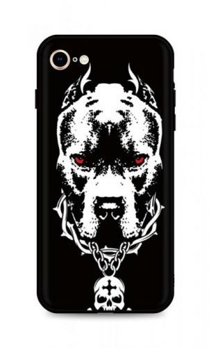 Kryt TopQ iPhone SE 2020 silikon Fighting Dog 49266