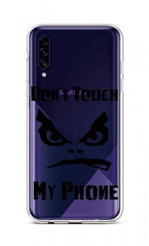 Kryt TopQ Samsung A30s silikon Don't Touch průhledný 45264