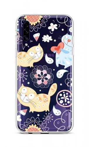 Kryt TopQ Samsung A30s silikon Happy Cats 45263