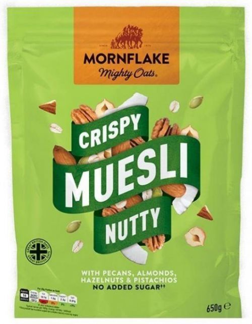 Mornflake Crispy Muesli ořechy 650 g