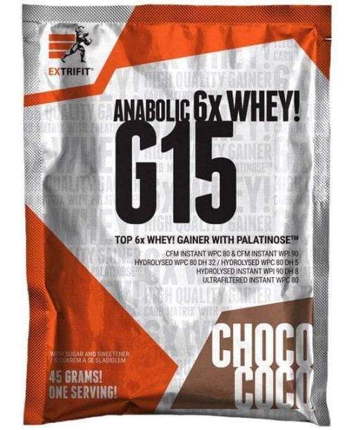 Extrifit G 15 Anabolic Gainer 45 g čokoláda - kokos