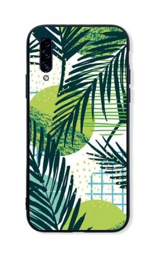 Kryt TopQ LUXURY Samsung A30s pevný Green Leaves 45389