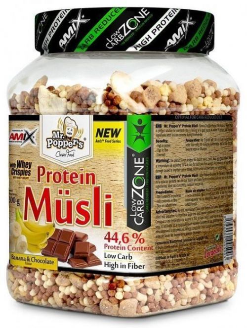 Amix Nutrition Amix Protein Müsli 500 g jahoda - vanilka