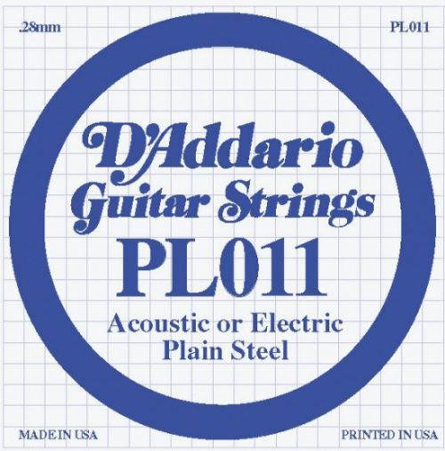 D'Addario Plain Steel - Jednotlivá struna - .011