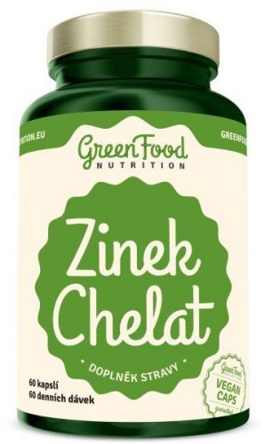 GreenFood Zinek Chelát 60 kapslí