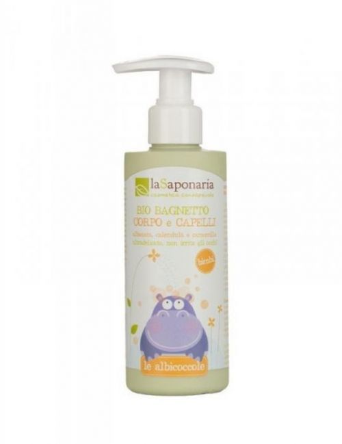 laSaponaria Jemný tělový a vlasový mycí gel pro děti BIO (200 ml)