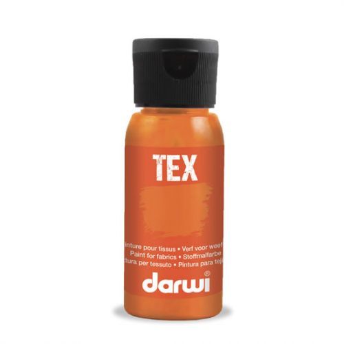 DARWI TEX barva na textil - Oranžová 50 ml