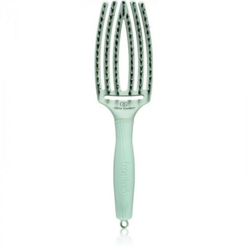 Olivia Garden Fingerbrush Nano Ionic plochý kartáč na vlasy
