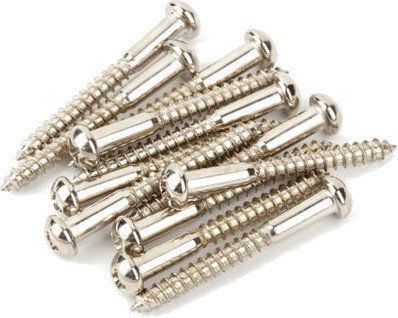 Fender Vintage-Style Stratocaster Bridge Mounting Screws Nickel 12 Pack