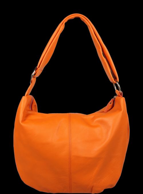 Oranžová kožená kabelka Gondola Arancione