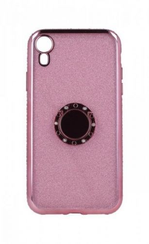 Kryt TopQ iPhone XR silikon Diamond růžový 49343