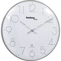 DCF nástěnné hodiny Techno Line WT 8235 WT 8235 chrom-optik, vnější Ø 350 mm, chrom