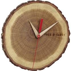 Quartz nástěnné hodiny TFA Tree-o-Clock Wanduhr 60.3046.08, dub, dřevo