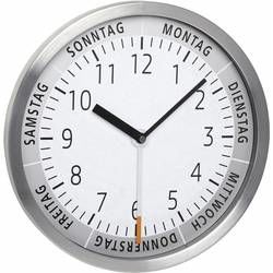 Quartz nástěnné hodiny TFA 60.3044.02 60.3044.02, vnější Ø 303 mm, hliník