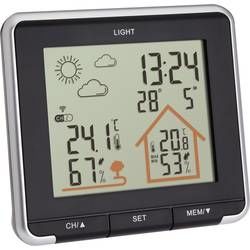 Bezdrátová meteostanice TFA Dostmann Funk-Wetterstation LIFE 35.1153.01, Max. dosah 60 m, černá