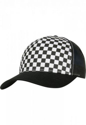 Checkerboard Retro Trucker black/white