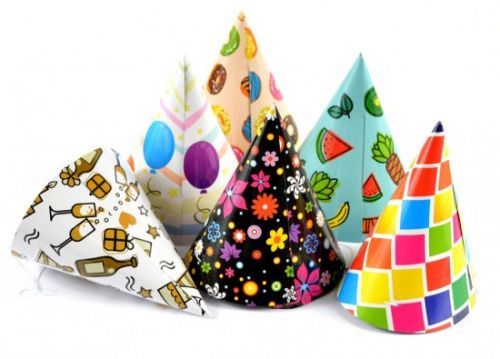 MFP Klobouček karnevalový, papírový - 16 cm - 6 ks - 1042018