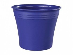 Nohelgarden Obal na květník MICHELE plastový tmavě modrý d22x19cm