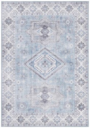 Nouristan - Hanse Home koberce Kusový koberec Asmar 104010 Brilliant/Blue - 80x150 cm Bílá