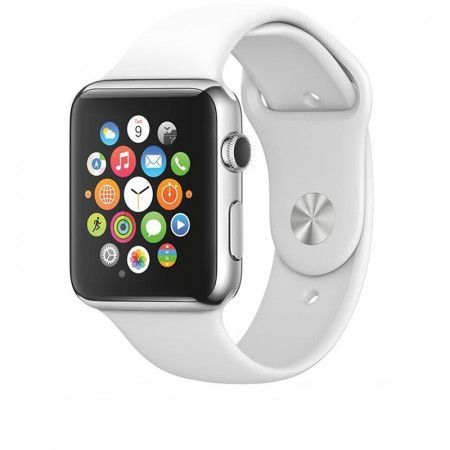 Tactical 465 Silikonový Řemínek pro iWatch 1/2/3 38mm White (EU Blister)