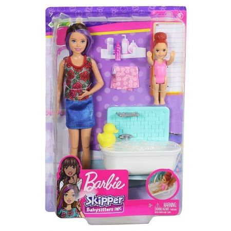 Mattel Barbie Chůva herní set s vanou